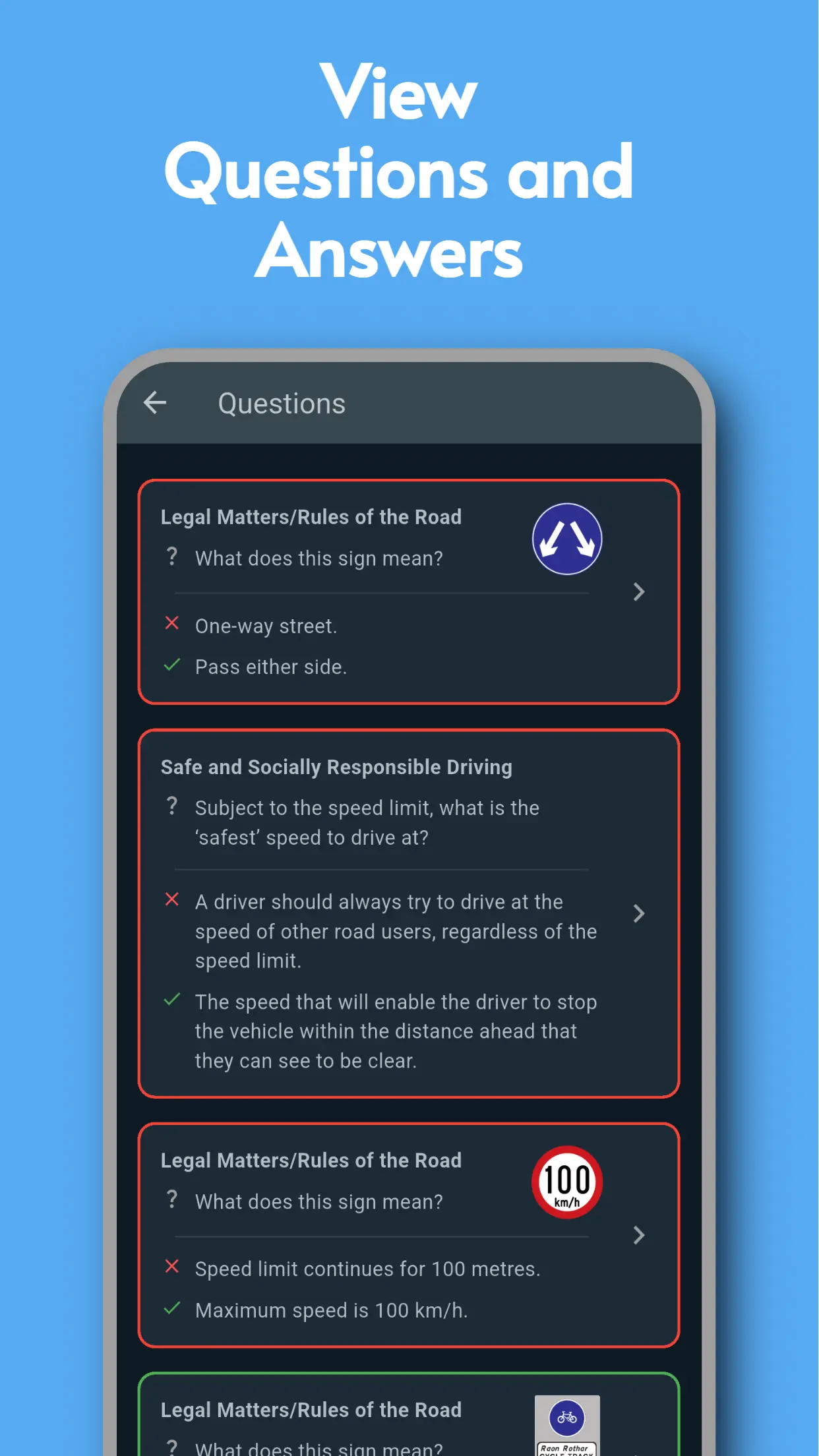 App screenshot 6 - Question and Answers